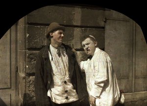 Footel le clown, et son fils, Soissons, Aisne, France, 1917 - Fernand Cuville